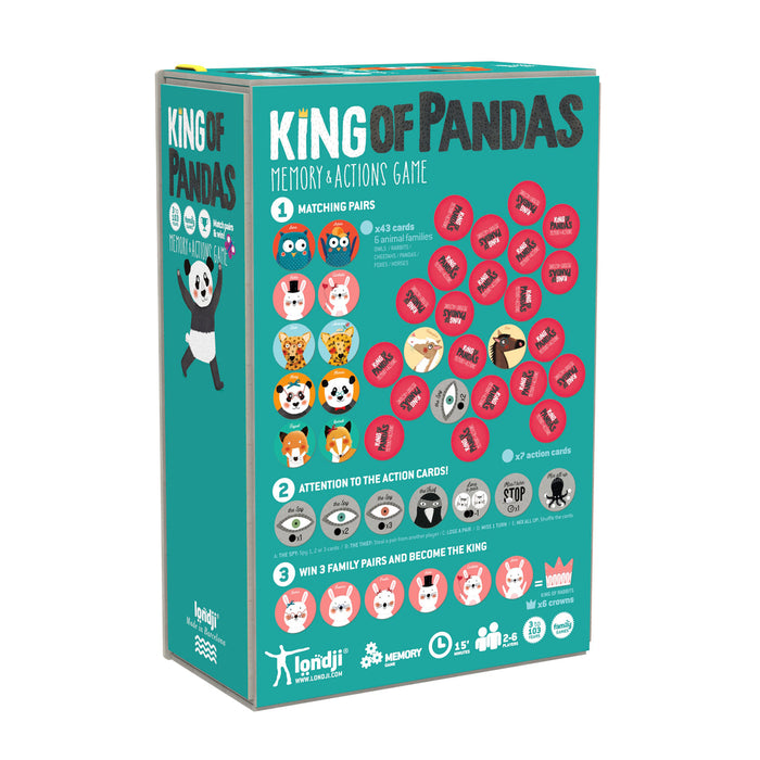 Londji King of Panda Memory Game