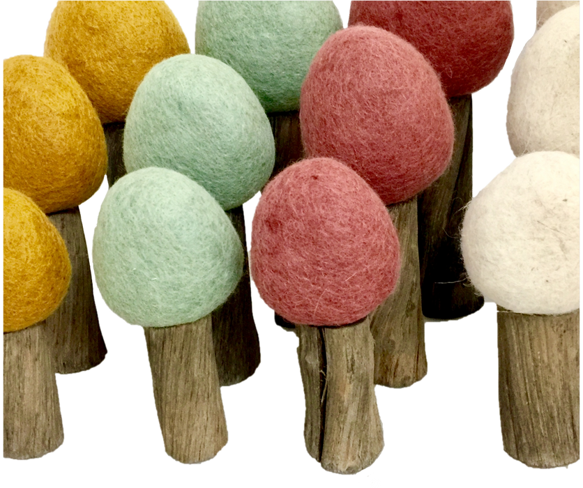 Earth Seasonal Felt Trees