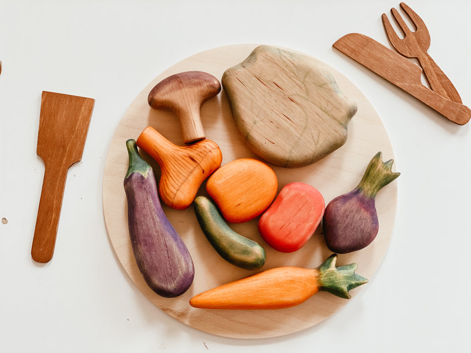 Wooden Vegetables Set