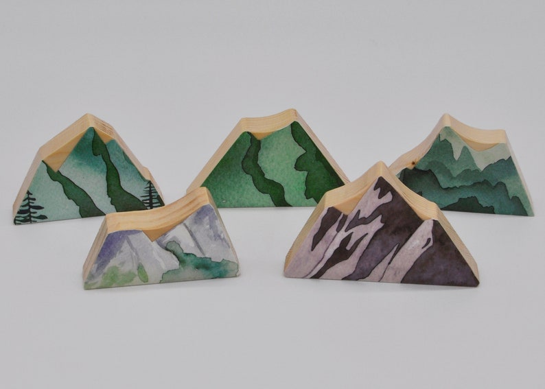 Mountain Range Wooden Blocks Set