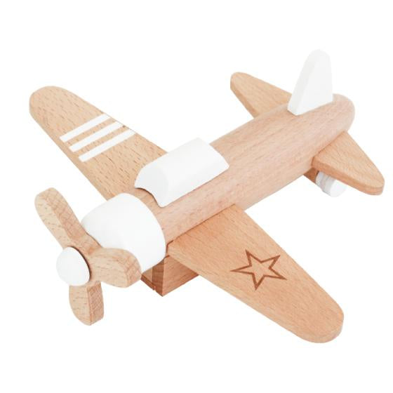 Wooden Wind-up Propeller Plane